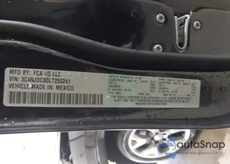 2020 Jeep Compass Limited 4X4 из США, поврежденный, VIN 3C4NJDCB0LT250241